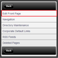 Edit Front Page